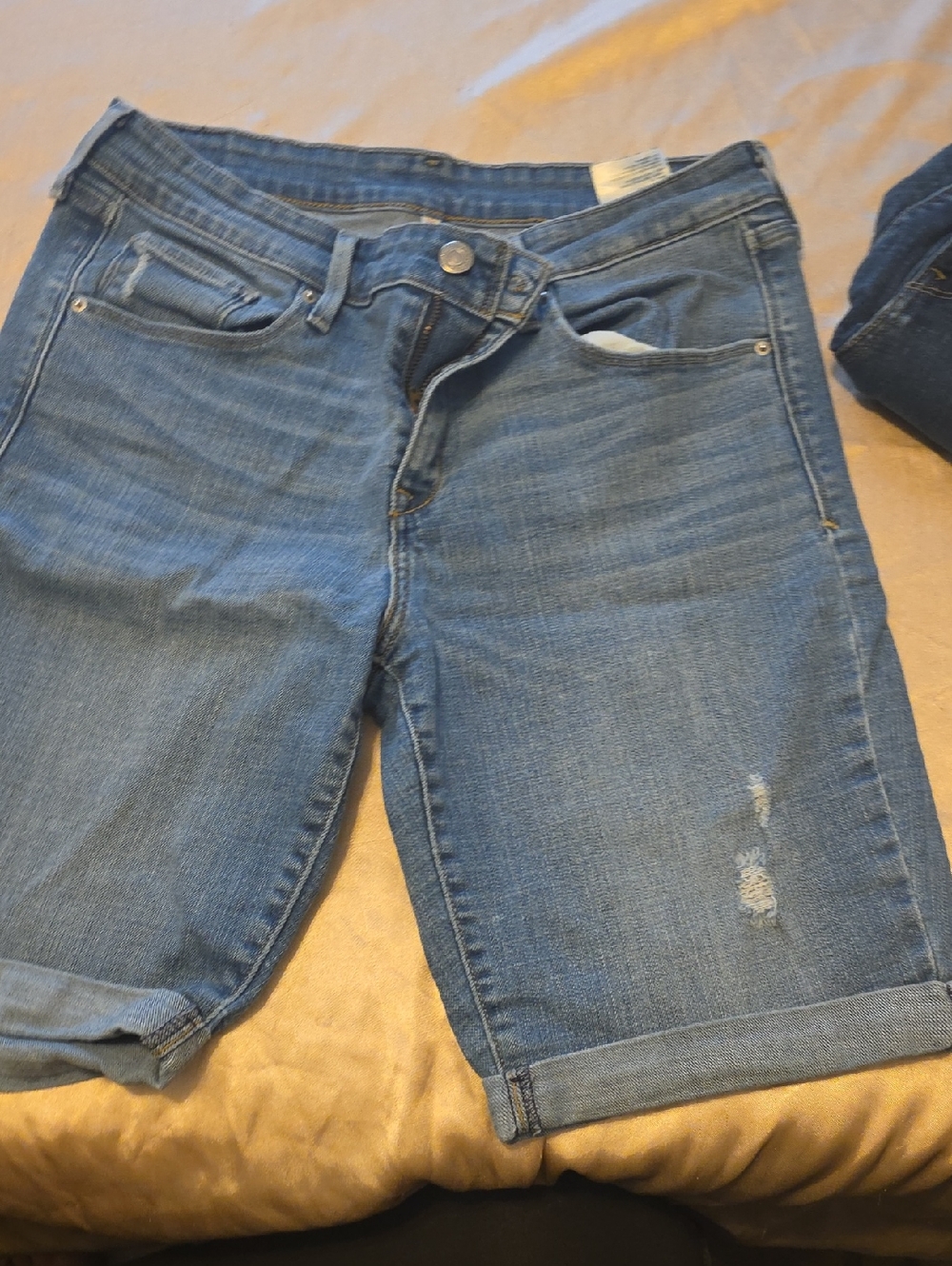 Levi's Blue Denim Bermuda Shorts